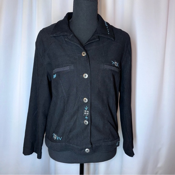Bets By Canvasbacks Vintage Retro Made In USA Art To Wear Jacket XS Lightweight - Picture 1 of 11